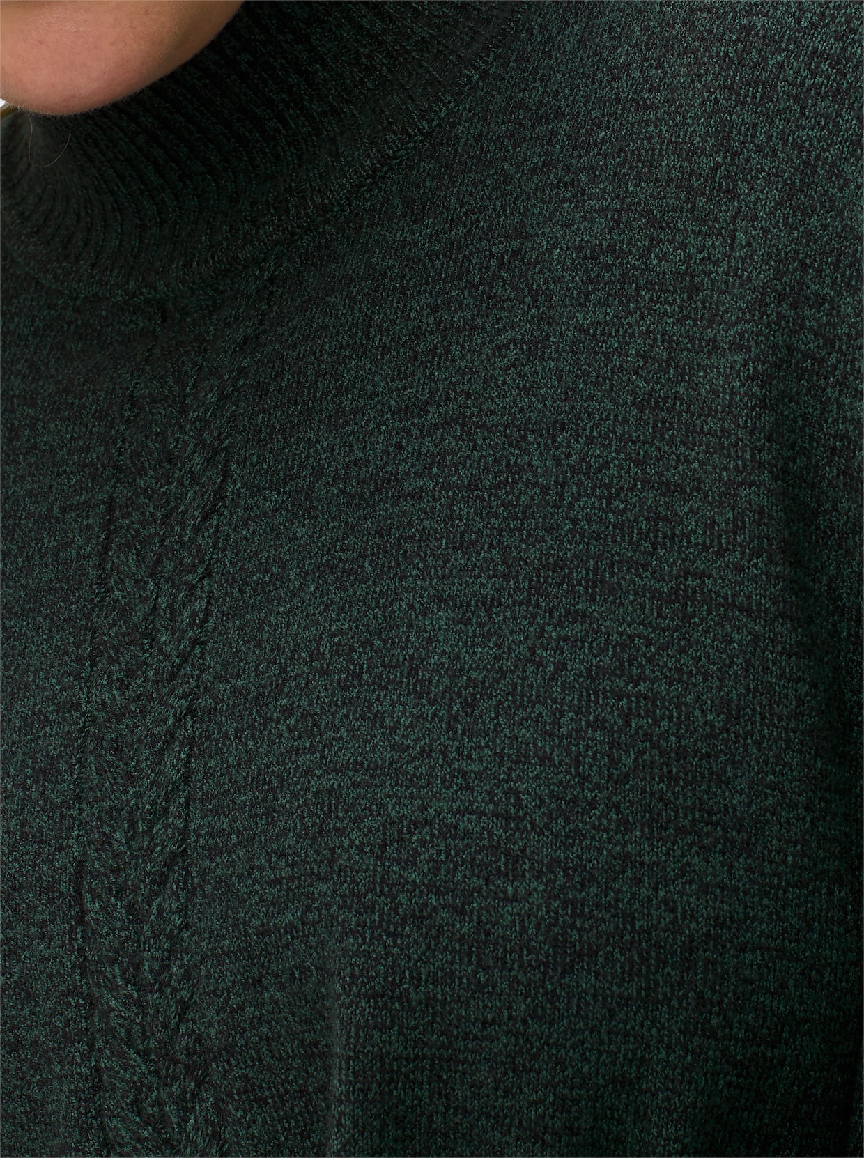 sheego Strickponcho - moos-meliert