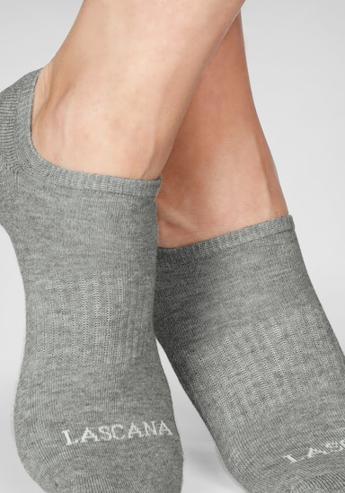 LASCANA ACTIVE Sneakersocken - 3x weiß, 2x schwarz, 2x grau-meliert