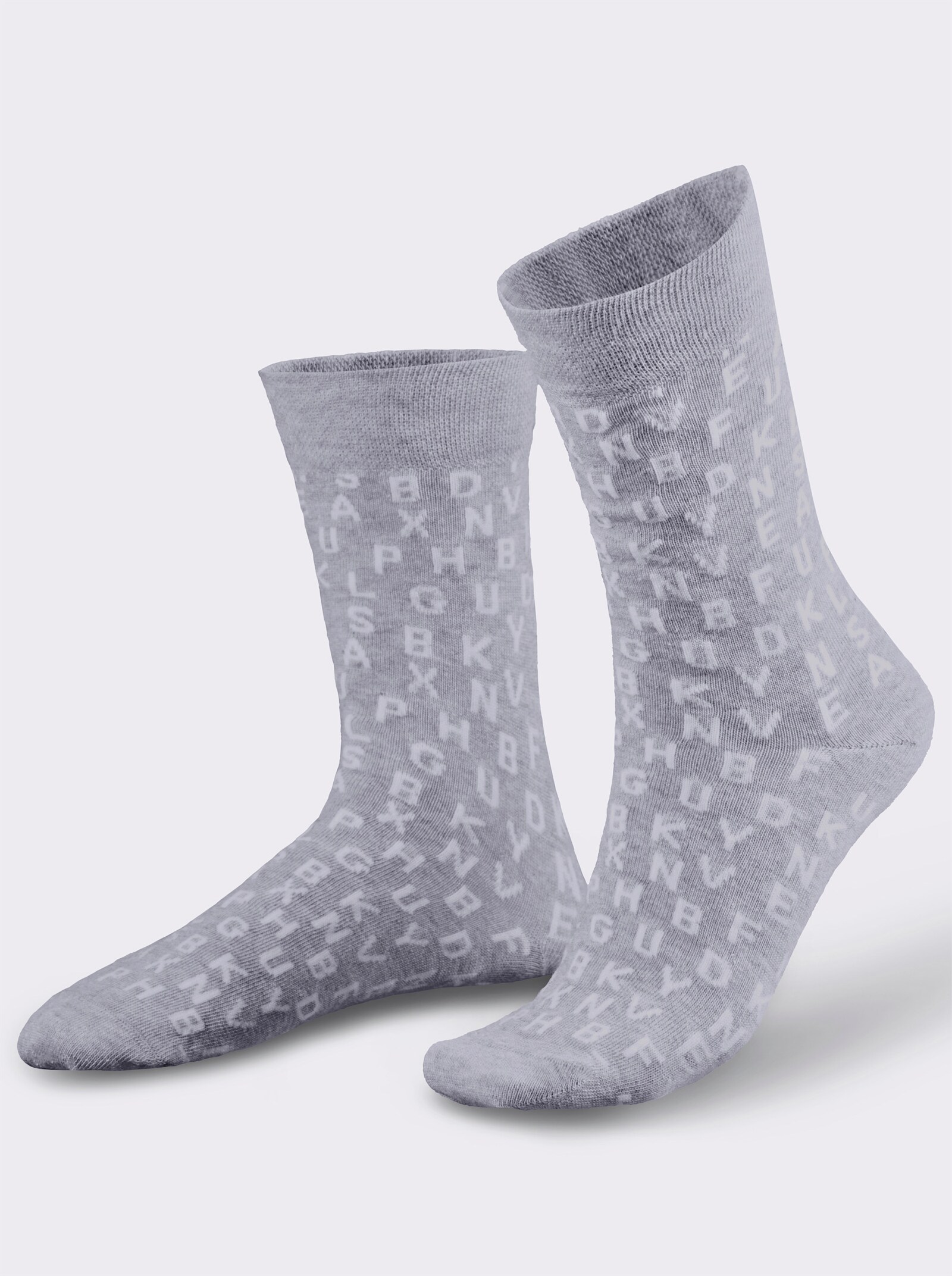 wäschepur Socken - grau-weiß