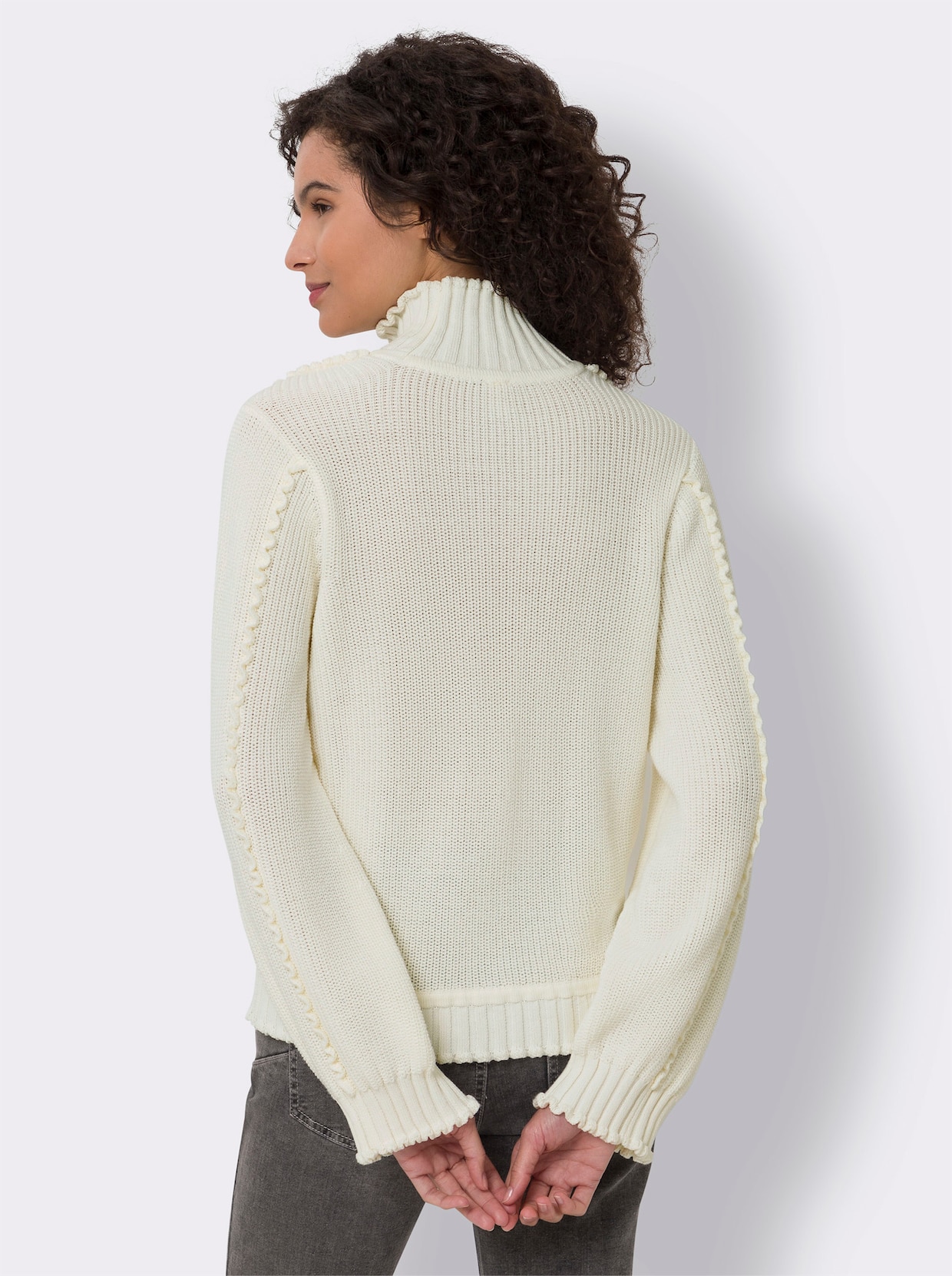 heine Stehkragenpullover - ecru