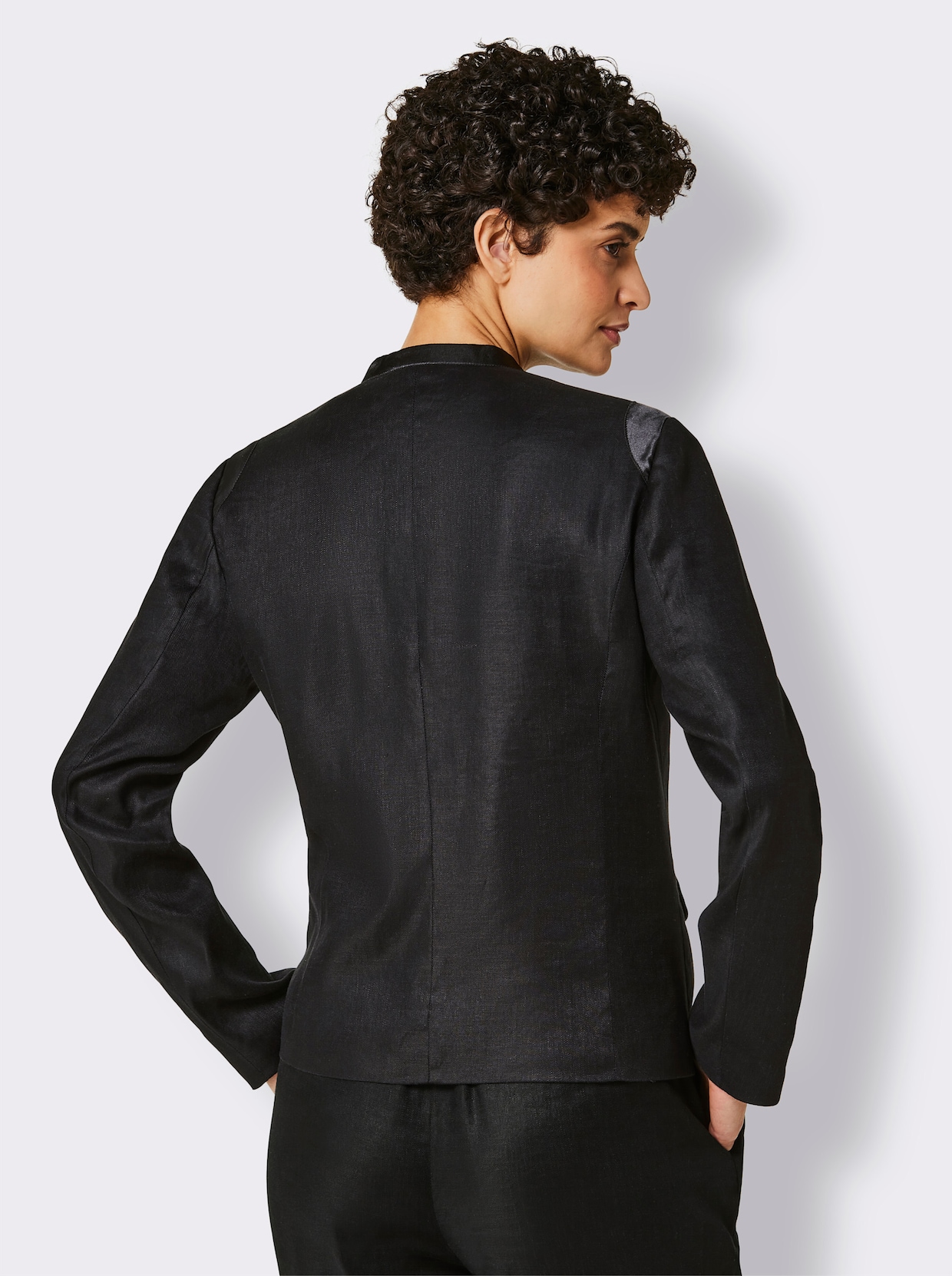 CREATION L PREMIUM Blazer en lin - noir