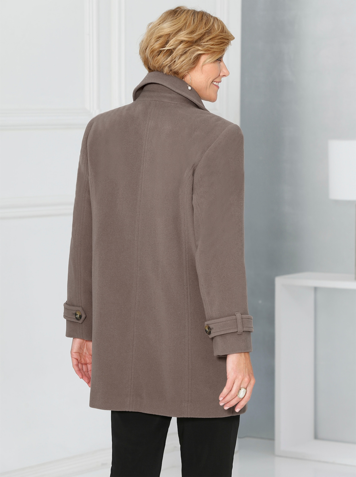 Wolljacke - taupe