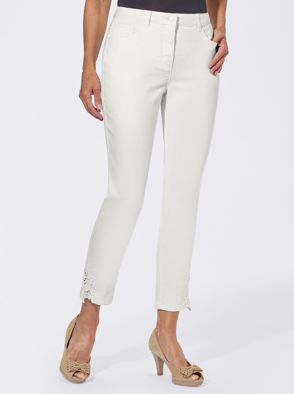 7/8-Jeans - ecru