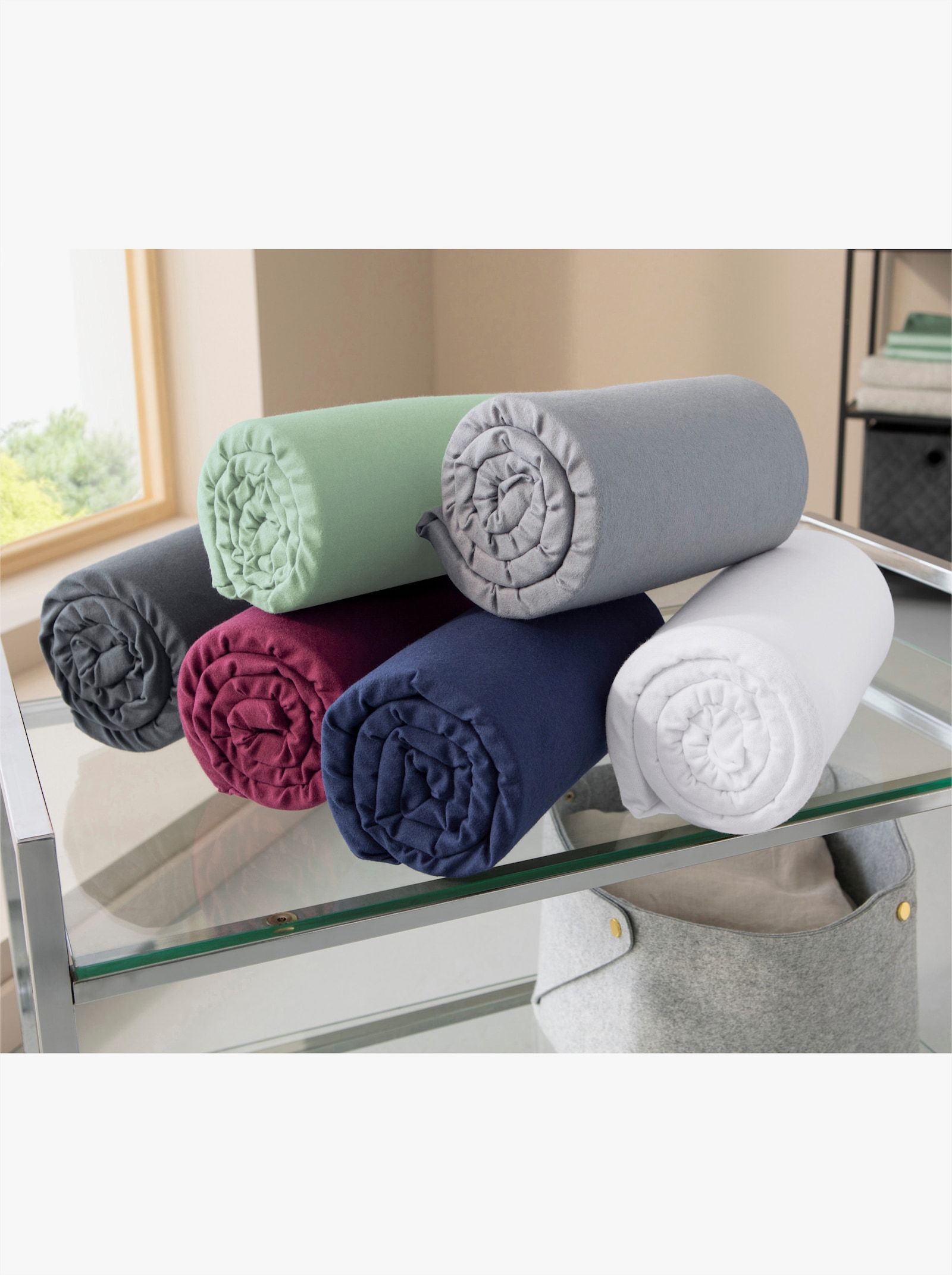 Kaeppel Spannbetttuch - marine