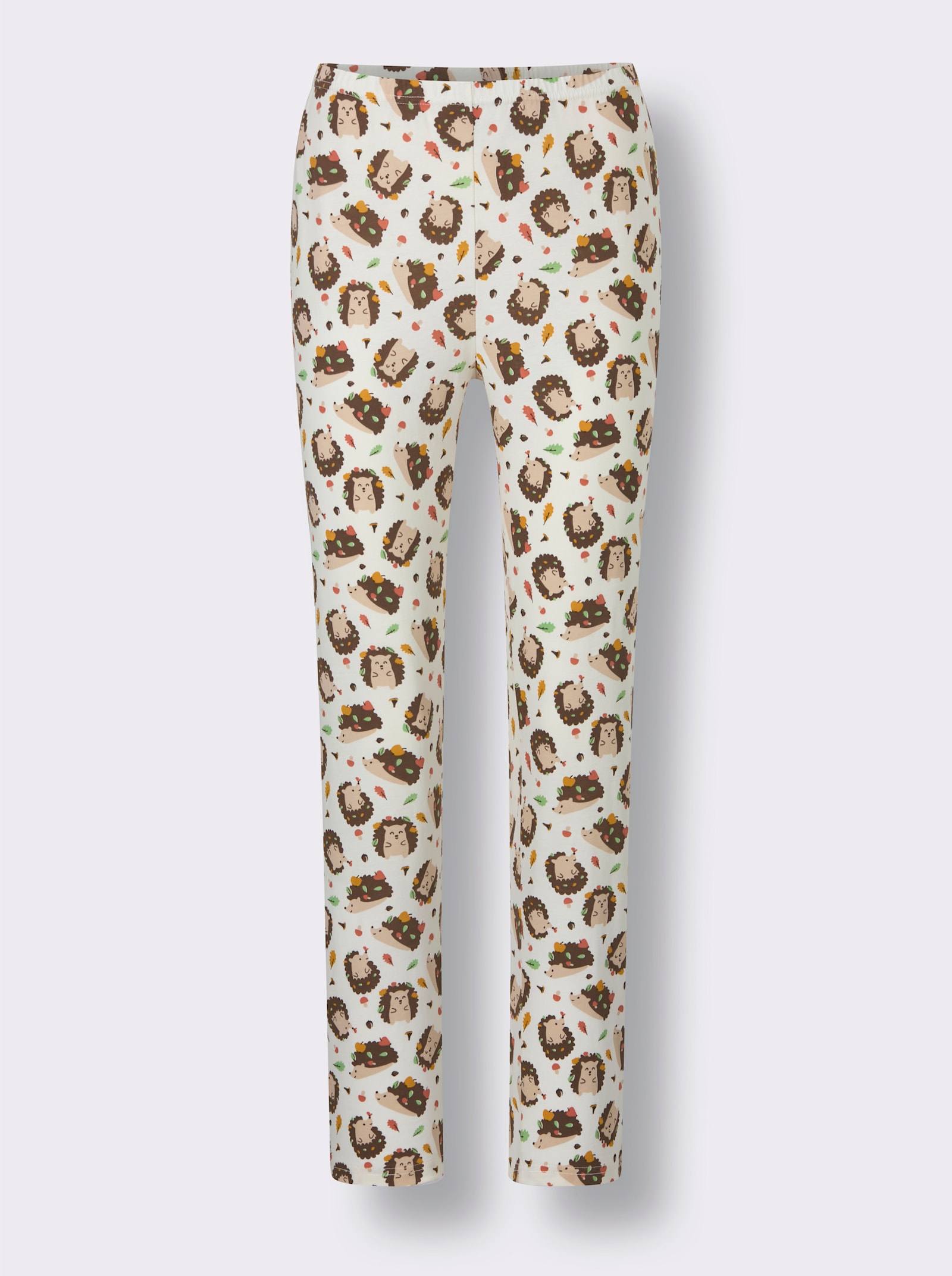 wäschepur Schlafanzüge - reseda-braun + ecru-braun-bedruckt