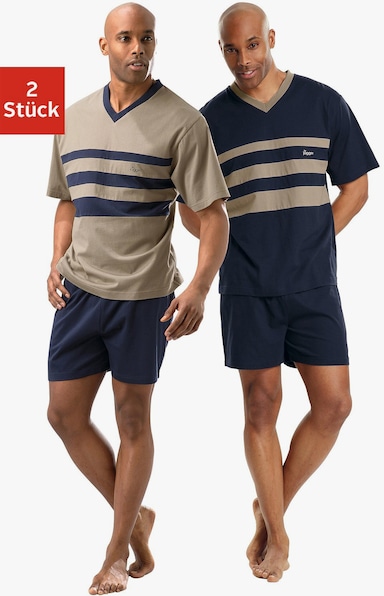 le jogger Pyjama - marine, beige