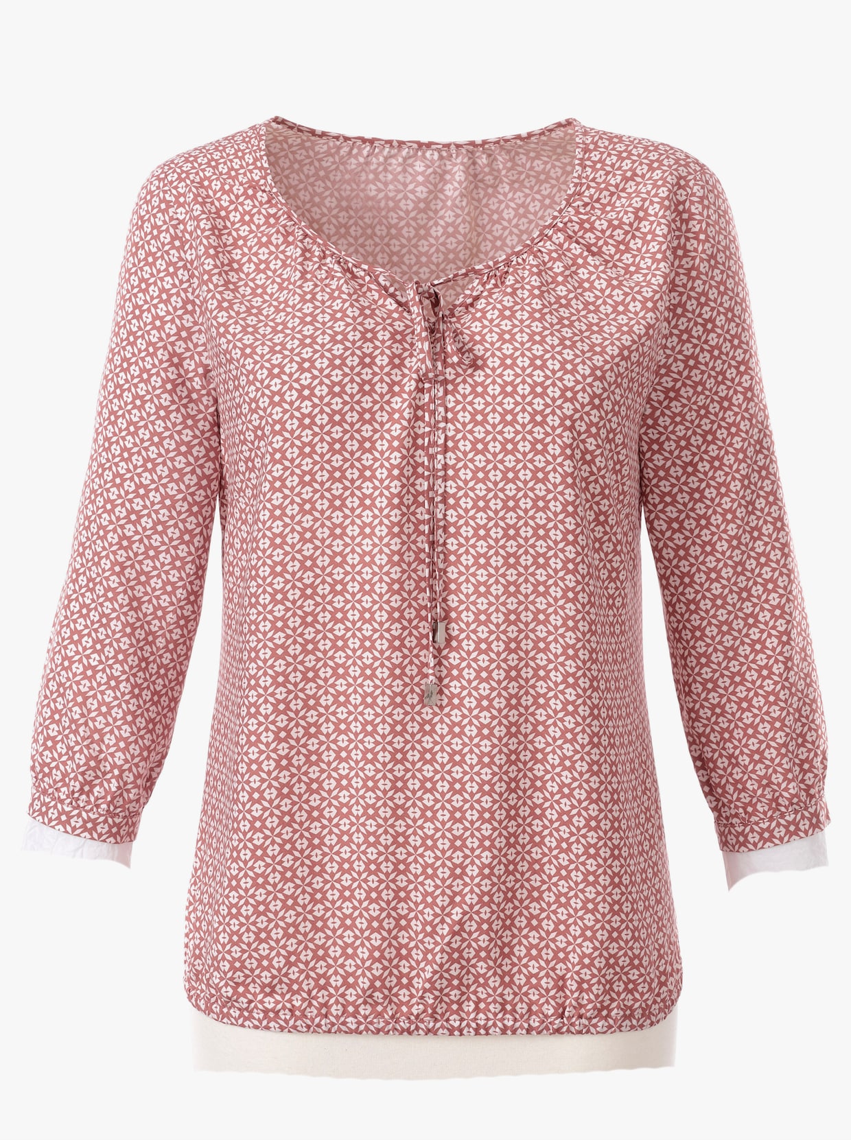Comfortabele blouse - langoustine geprint