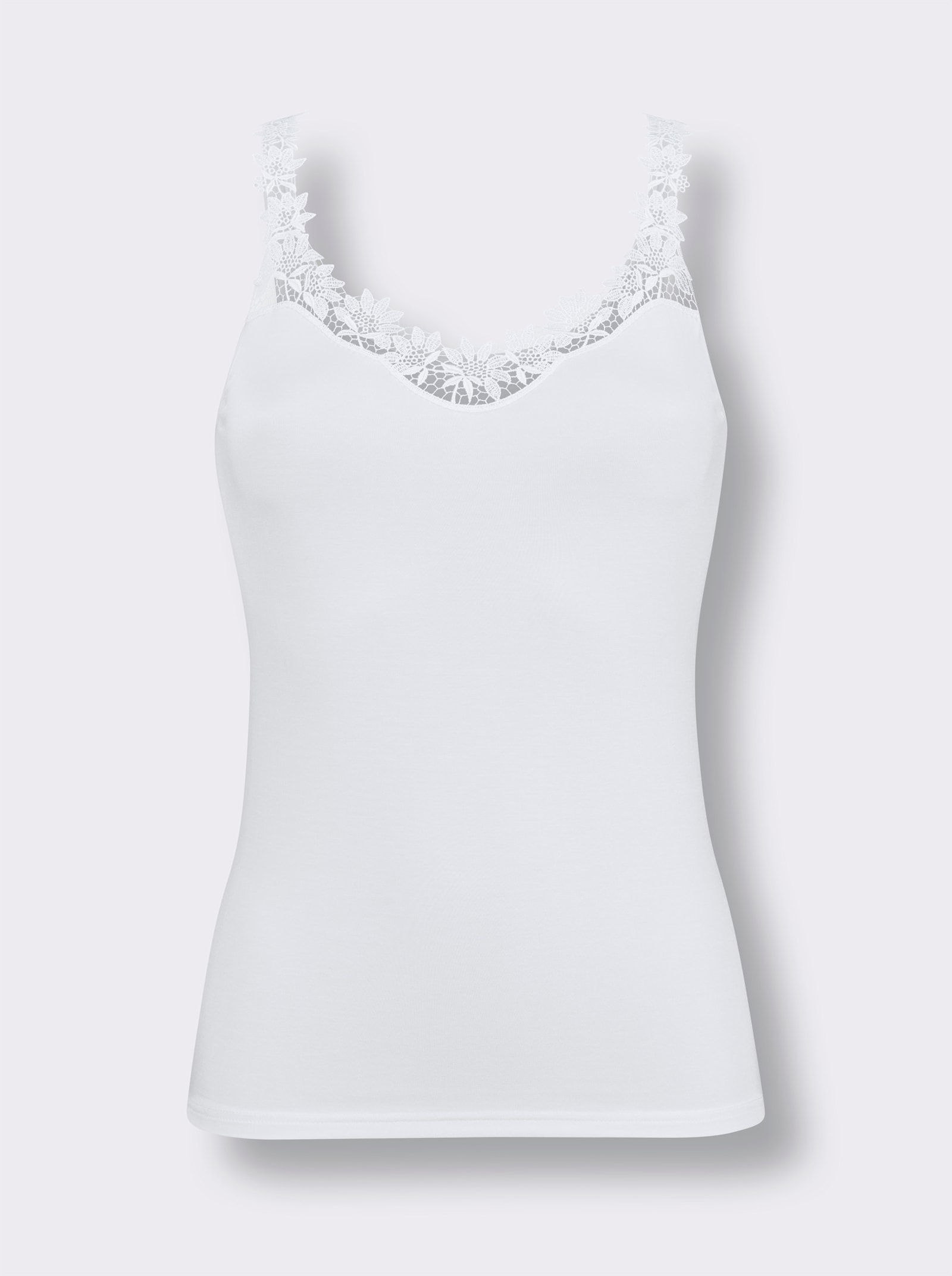 Sylvia Speidel Trägerhemd - weiß