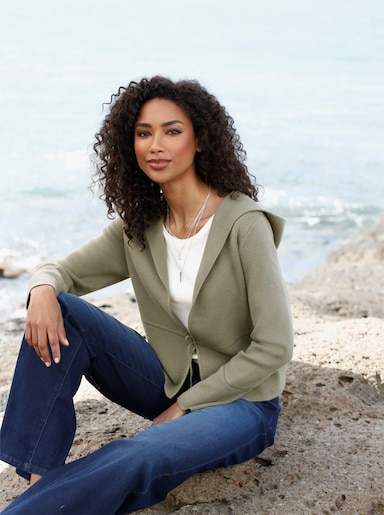 heine Feinstrickjacke - khaki