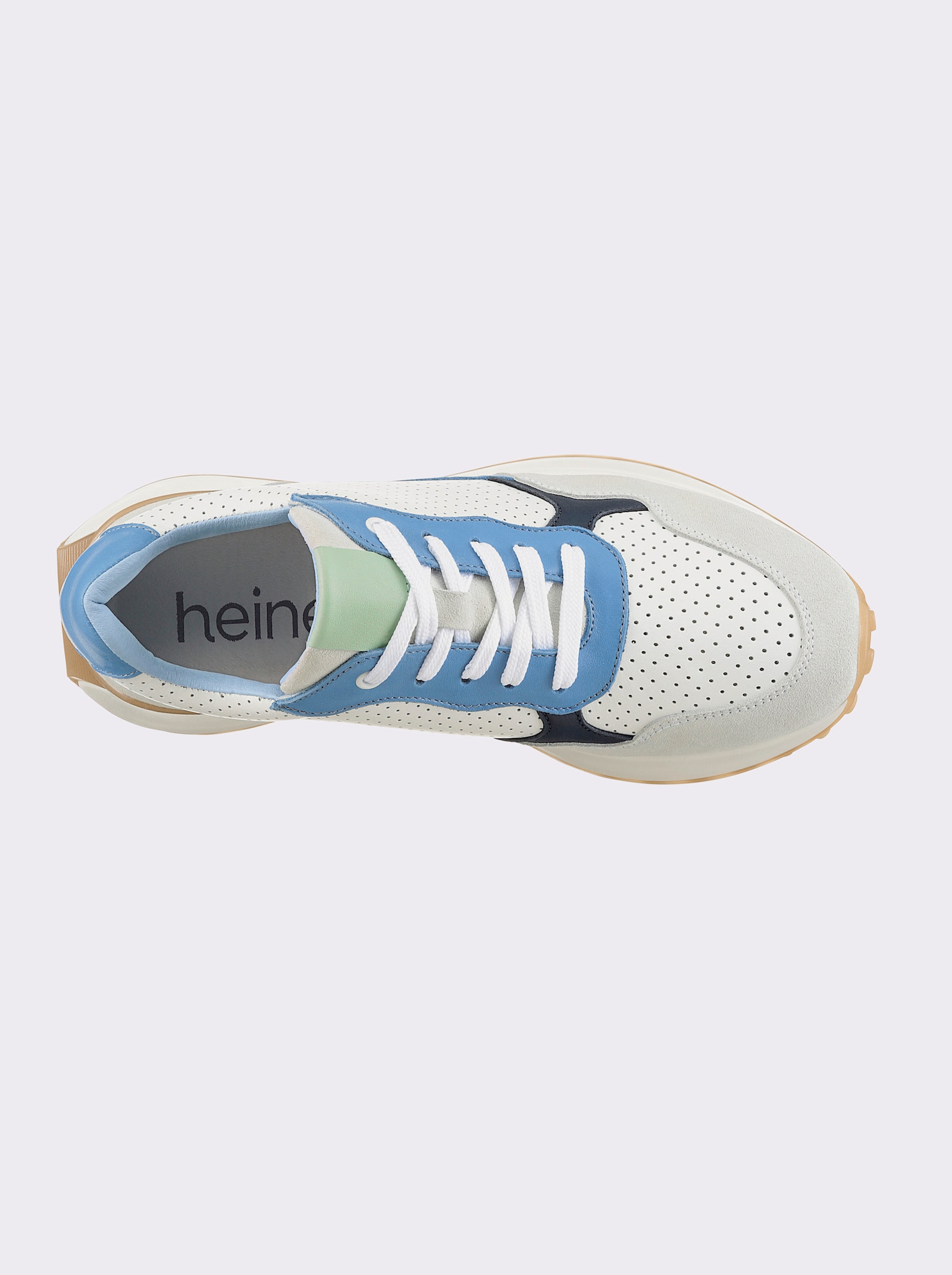 heine Sneaker - wit/blauw