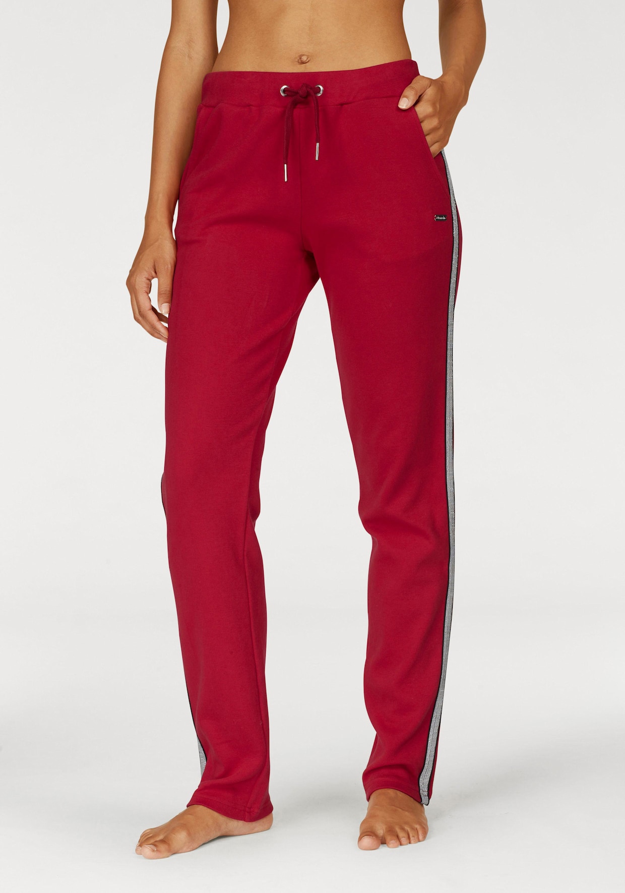 Homewear-broek - wijnrood