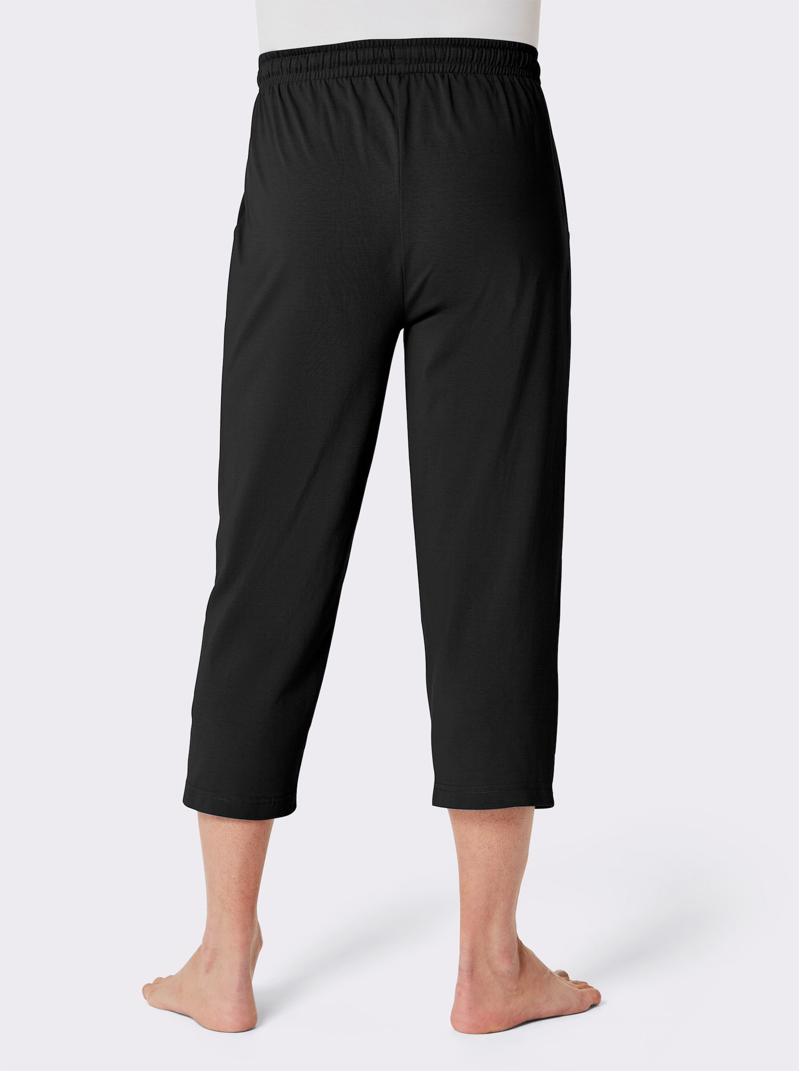 wäschepur men Hose 3/4-lang - bordeaux + schwarz