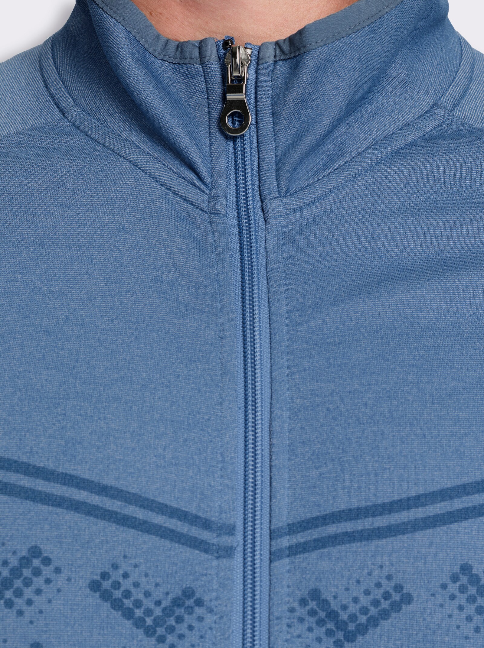 Catamaran Sports Sweatjacke mit Bündchenabschluss - mittelblau-meliert