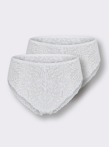 wäschepur Jazzpants mit elastischem Gummibund - weiß