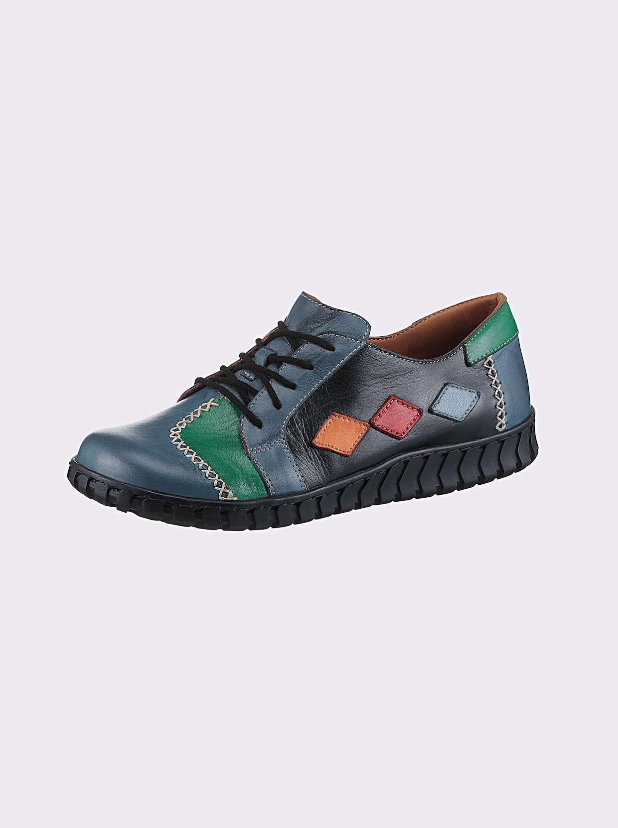 Gemini Schnürschuh - jeansblau-schwarz