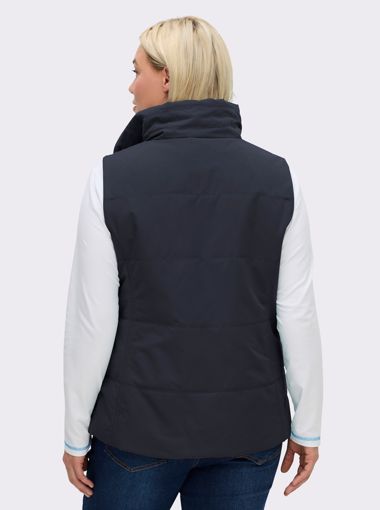 Steppweste in Microfaser-Qualität - marine