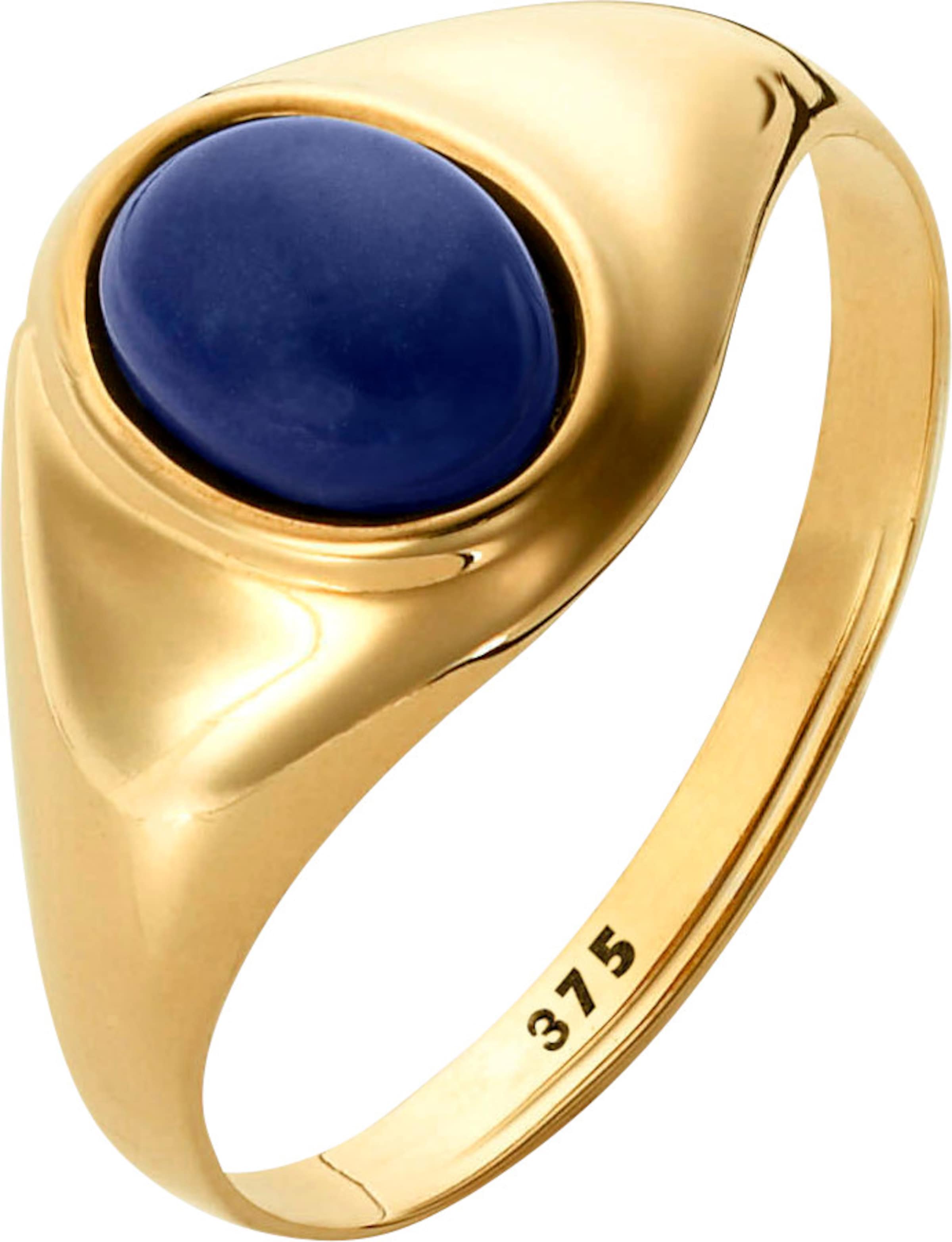 Gelbgold 375 günstig Kaufen-Ring in Gelbgold 375 von heine. Ring in Gelbgold 375 von heine <![CDATA[Ring aus 375er Gelbgold mit ovalem Lapislazuli. Maße: ca. 7x5 mm.]]>. 