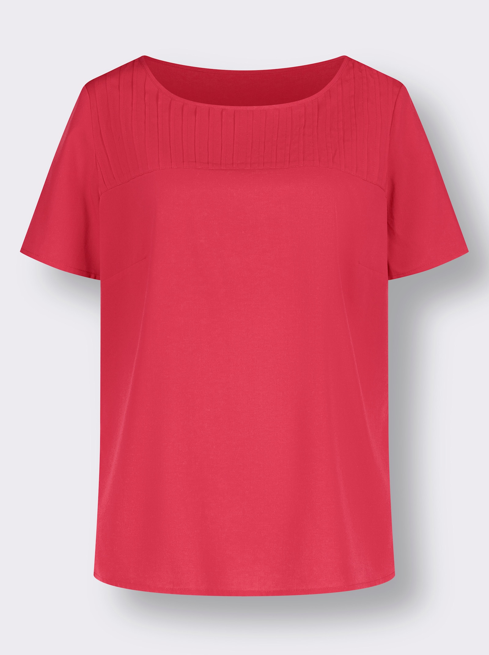 Navlékací halenka se zdobením sámky na ramenou - pink