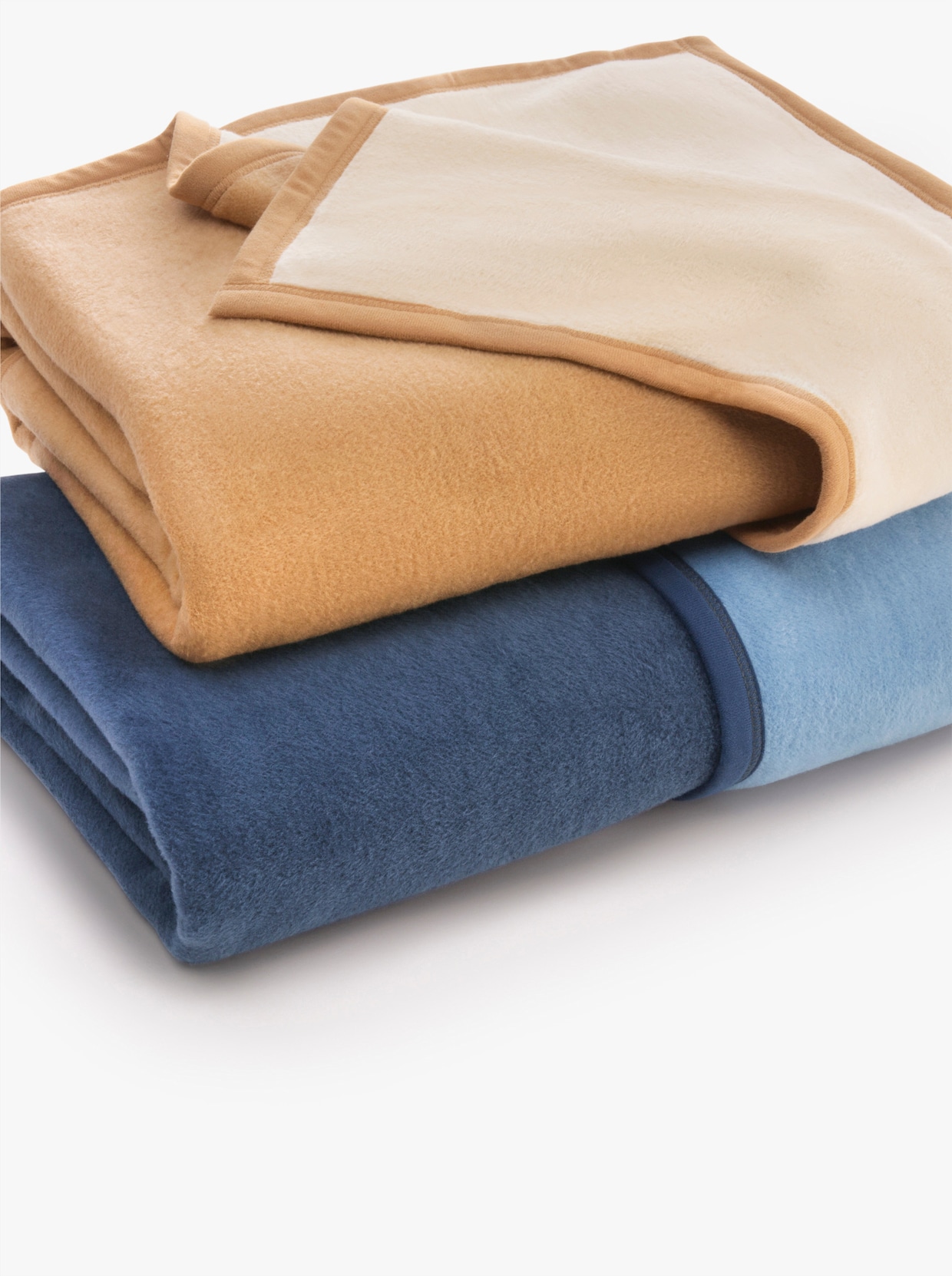 Biederlack Couverture - couleur chamois