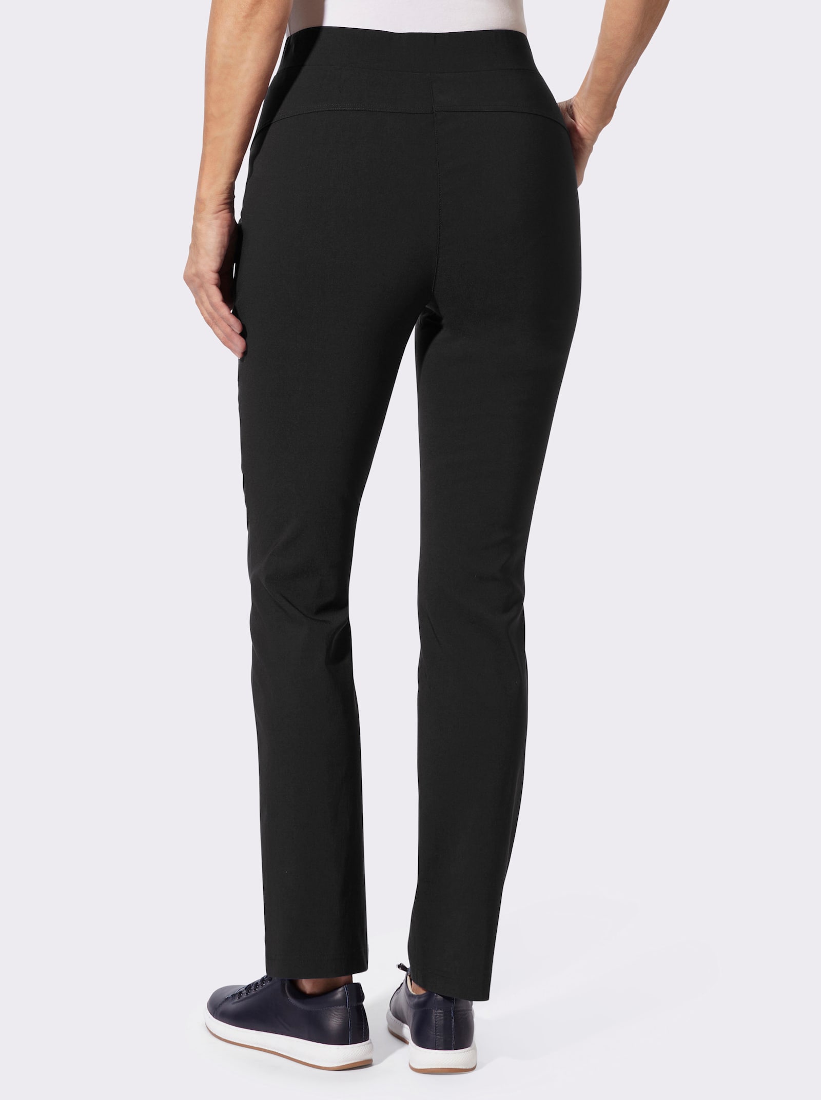 Schlupfhose in Bengalin-Qualität - schwarz