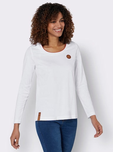 Shirt met lange mouwen - wit