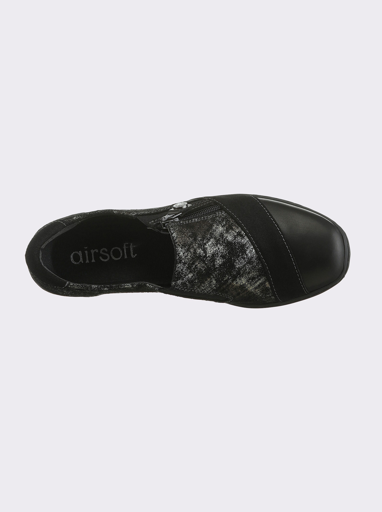 airsoft modern+ Slipper - schwarz-gemustert