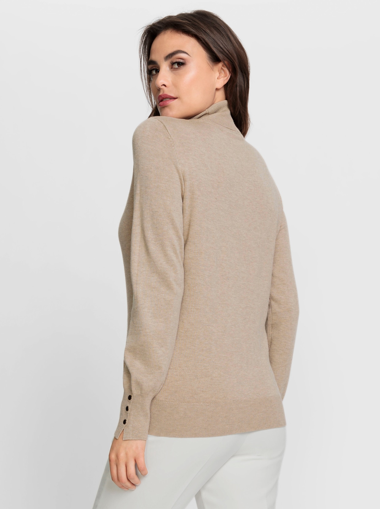 heine Rollkragenpullover - sesam-meliert