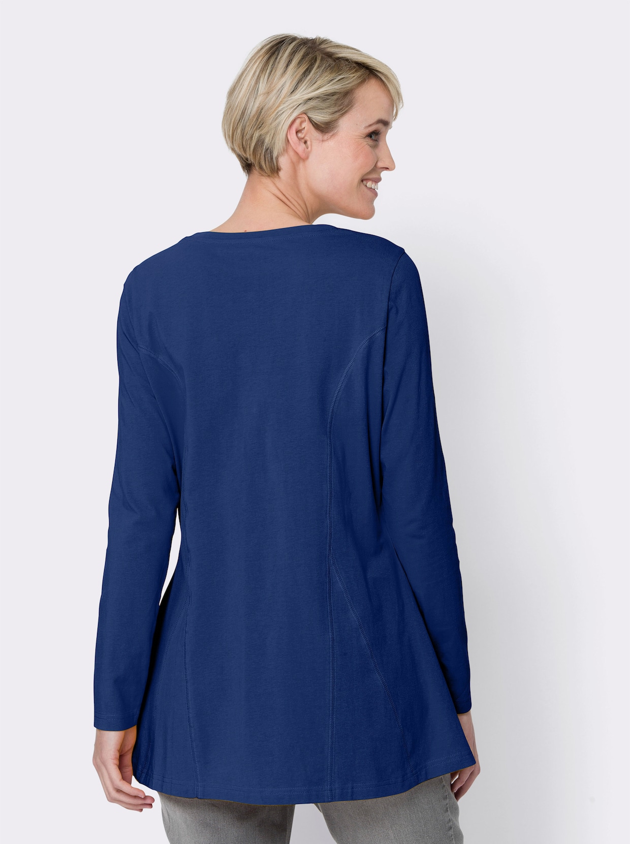 Longshirt - royalblau