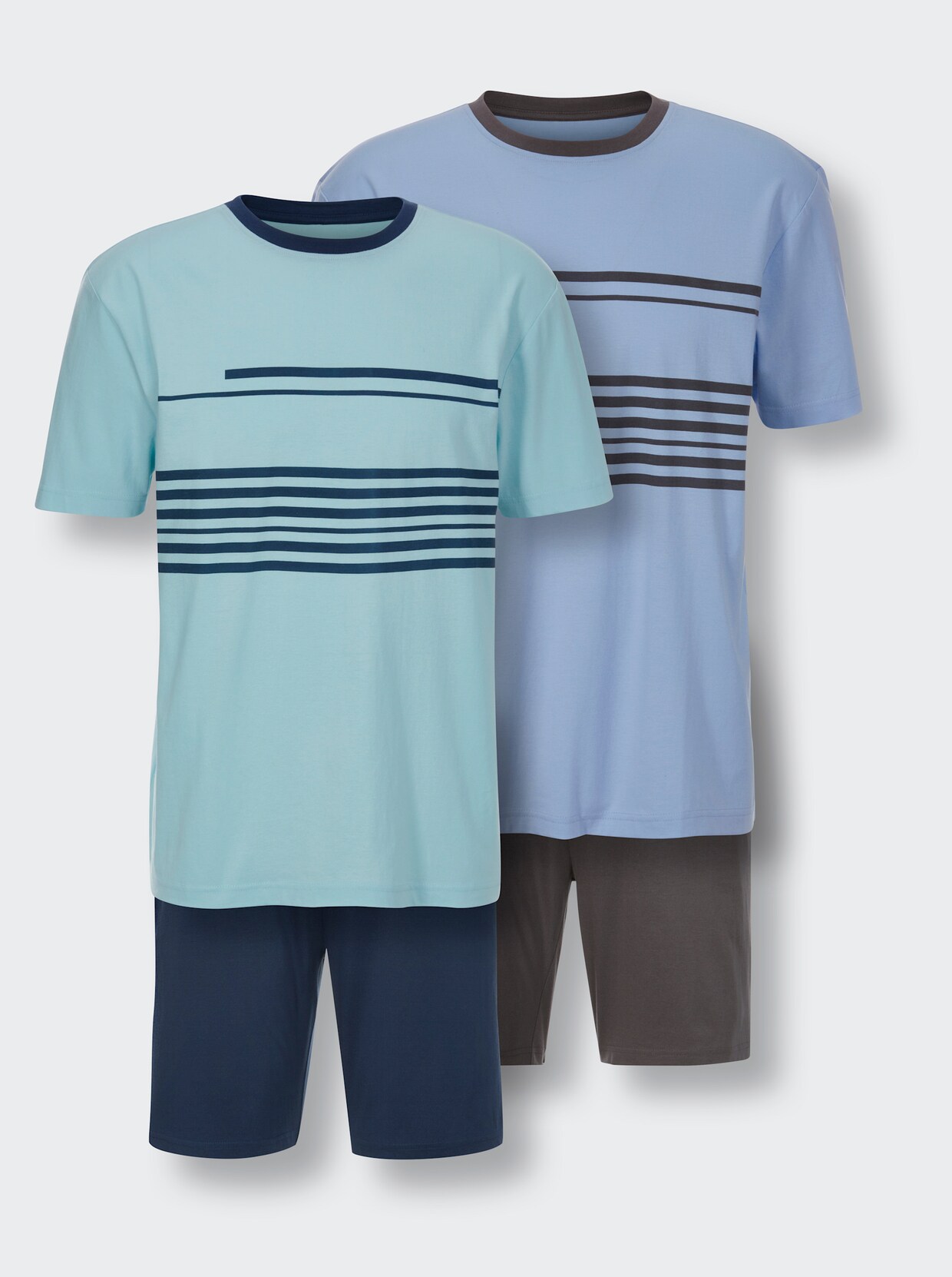 wäschepur Shortys - mint-marine + eisblau-anthrazit