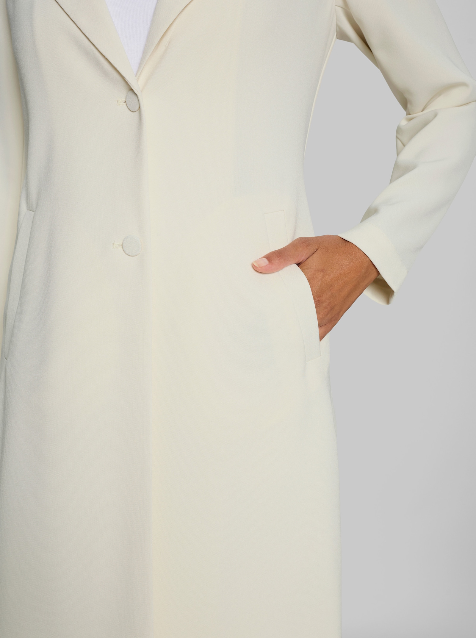 heine Hosenanzug mit Longblazer - champagner