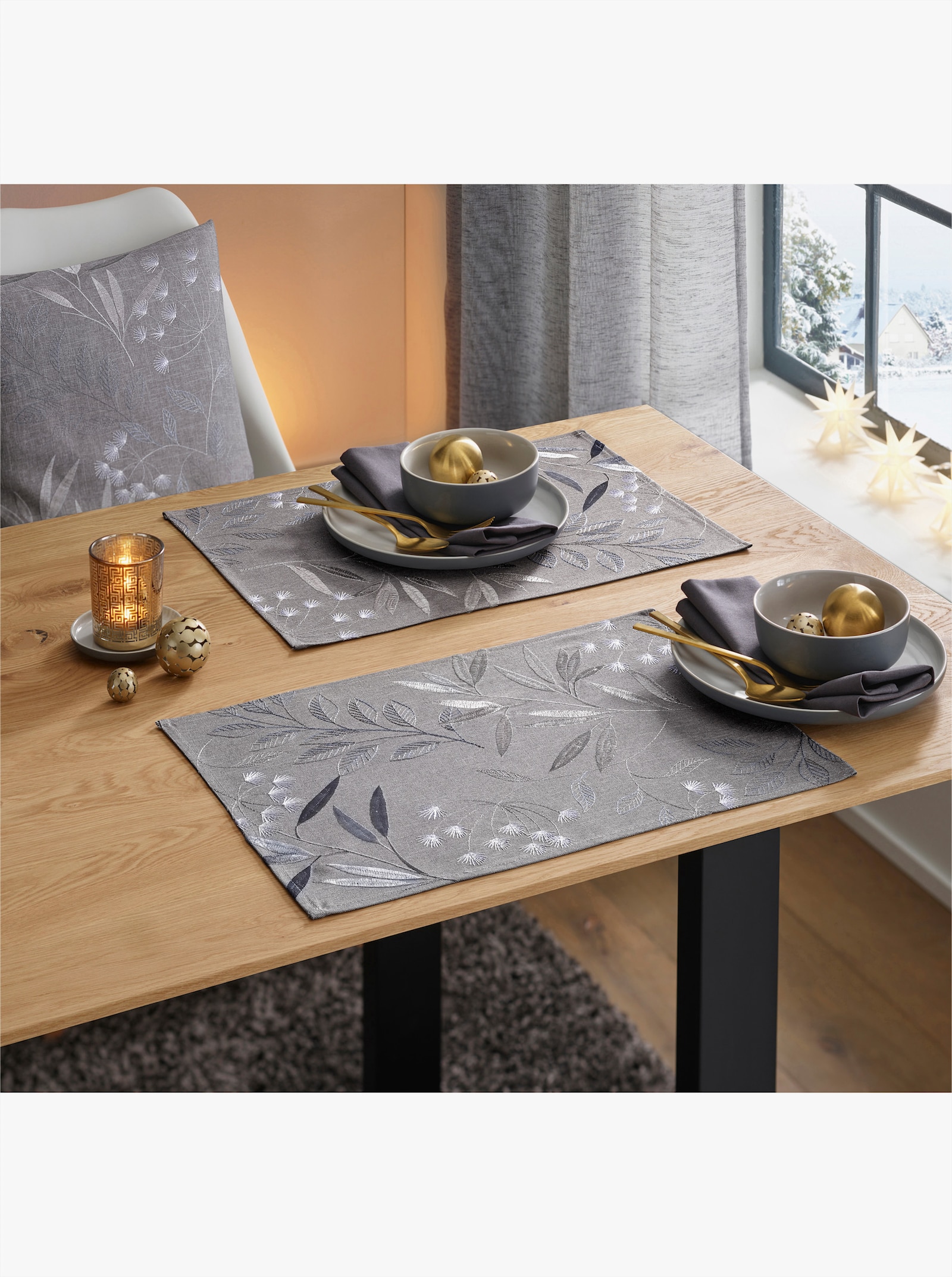 Tischdecke - grau