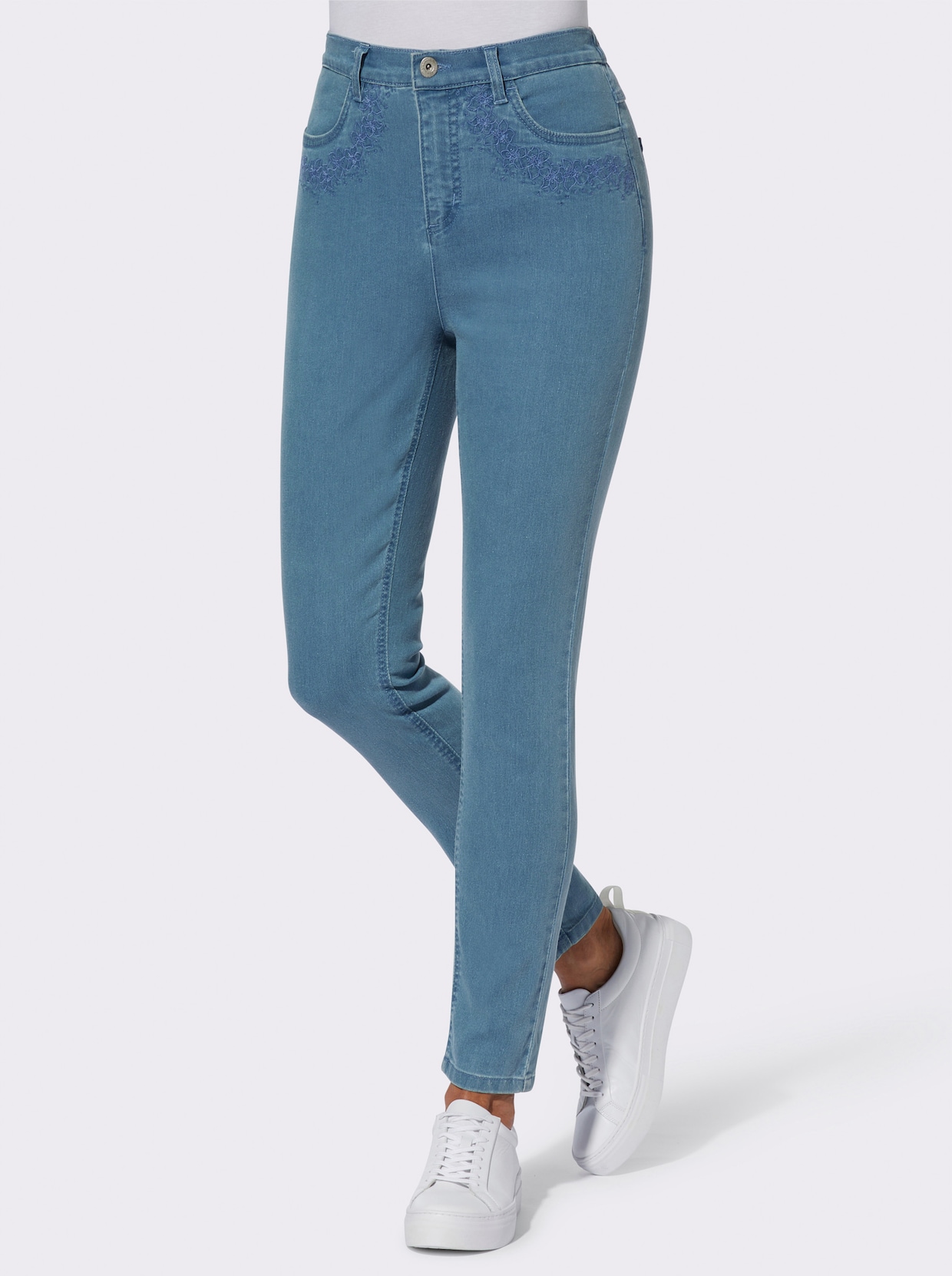 Jeans - blue-bleached