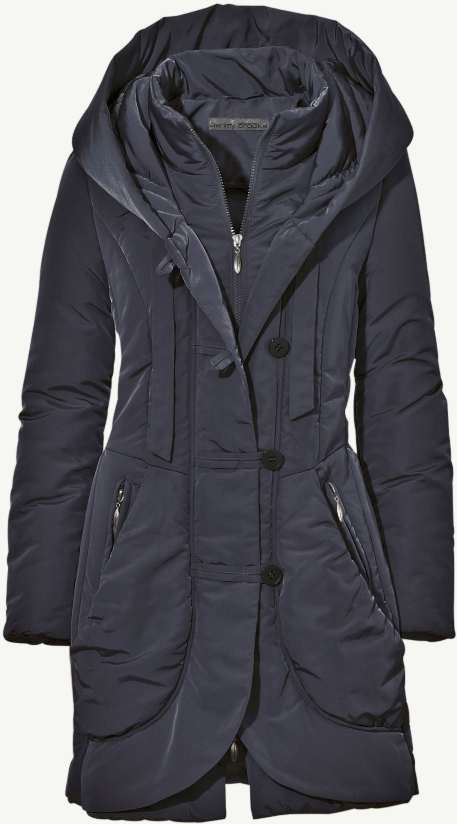 heine Parka met lichte wattering - marine