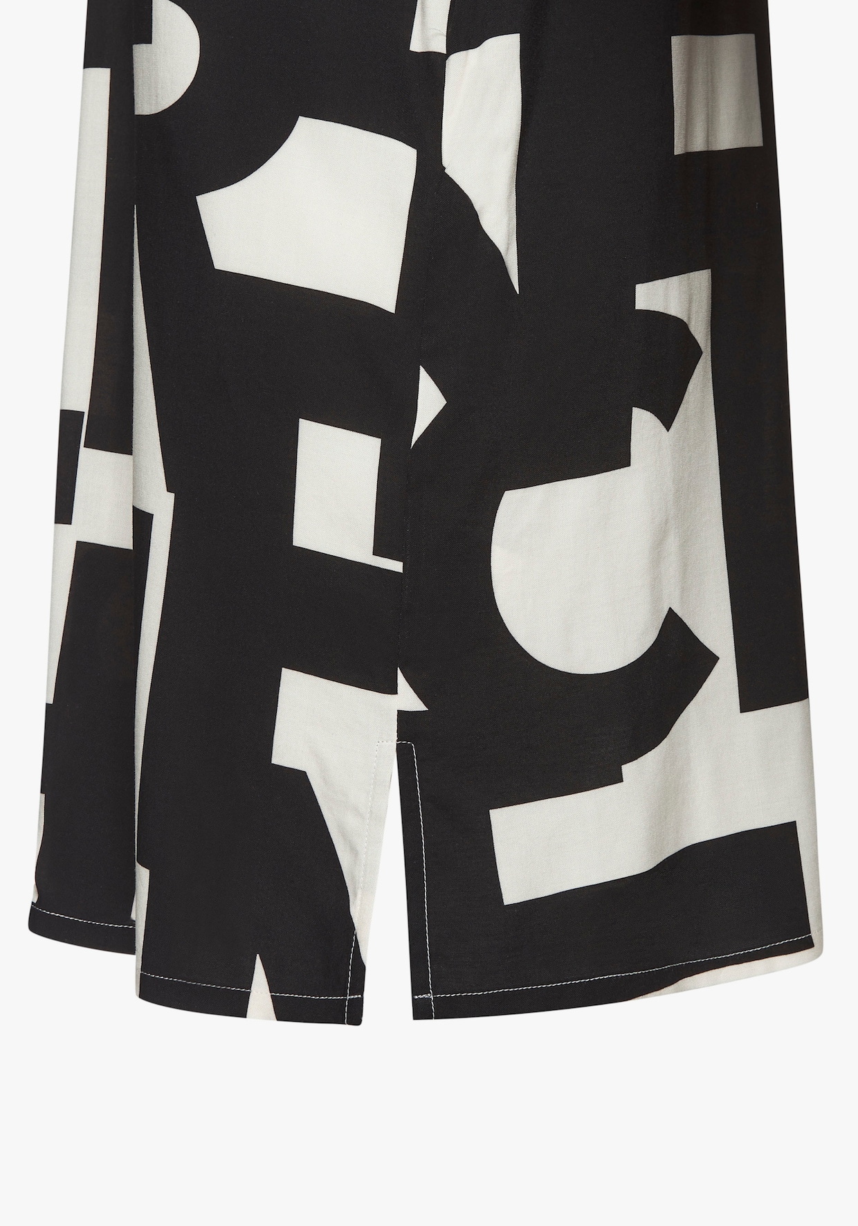 Chemise de nuit - noir-blanc à motifs