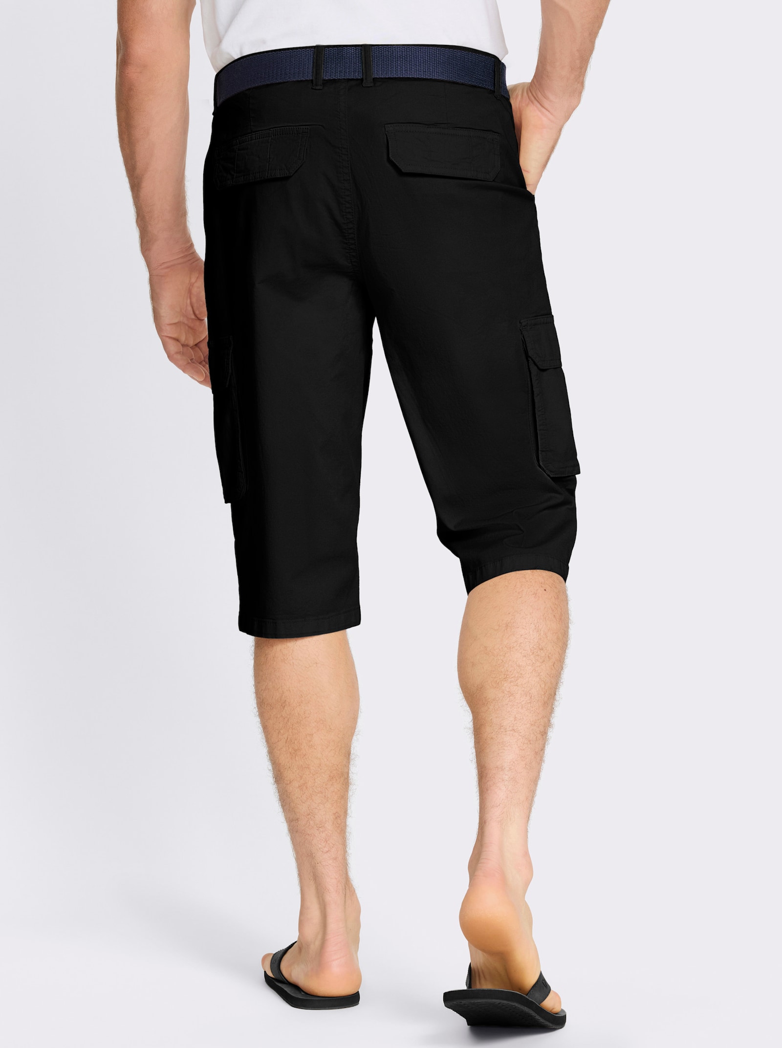 Bermudas in Twill-Qualität - schwarz