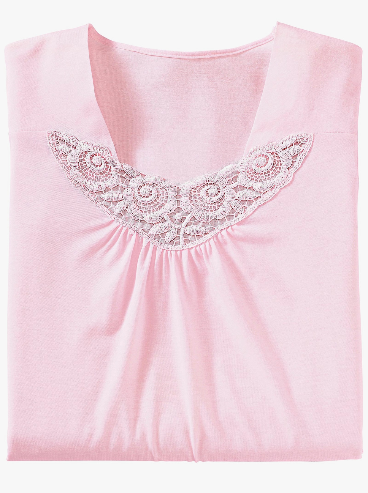 Ascafa Noční košile s dlouhým rukávem - světlemodrá + růžová