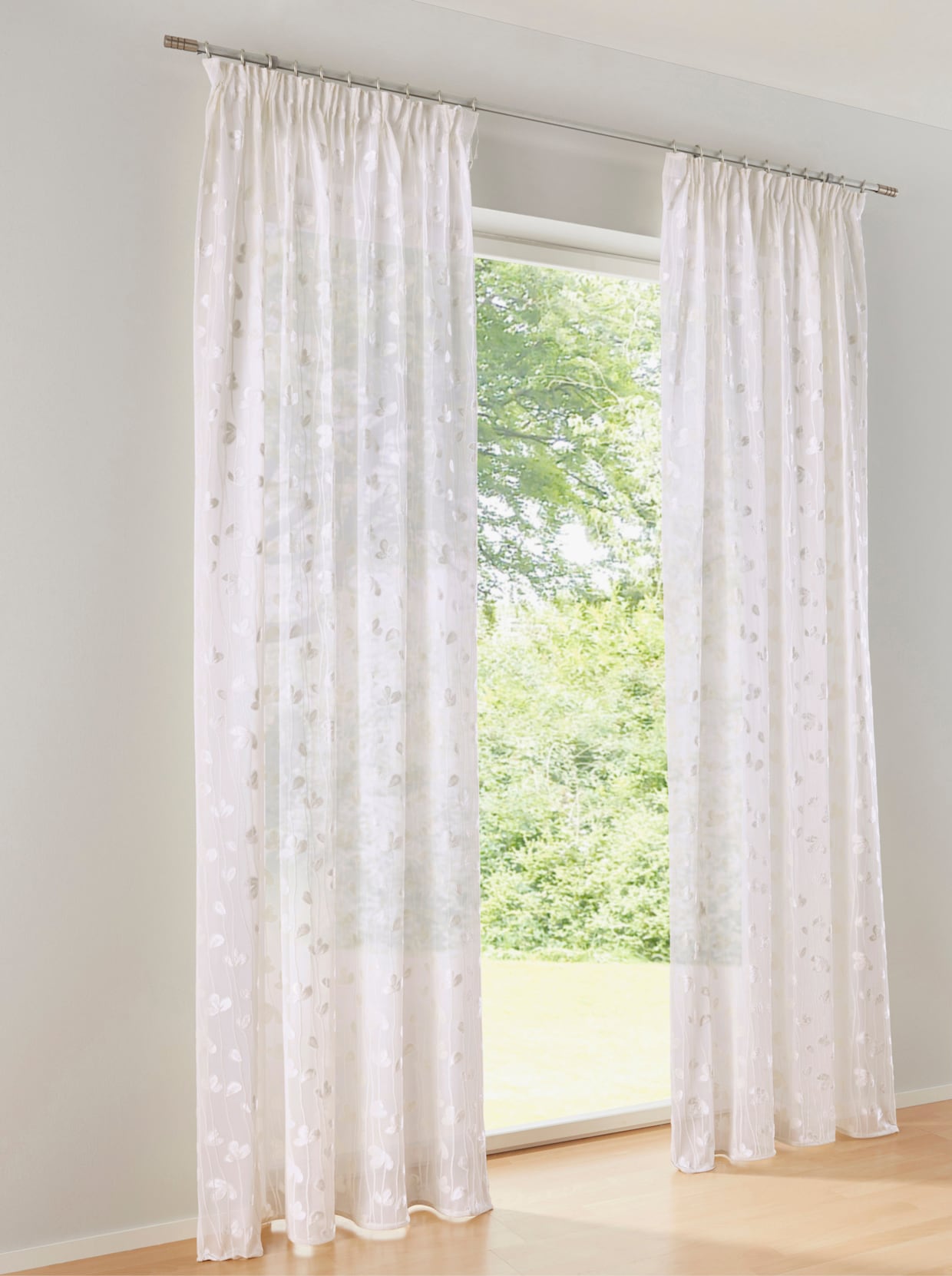 heine home Decoratieve vitrage - ecru