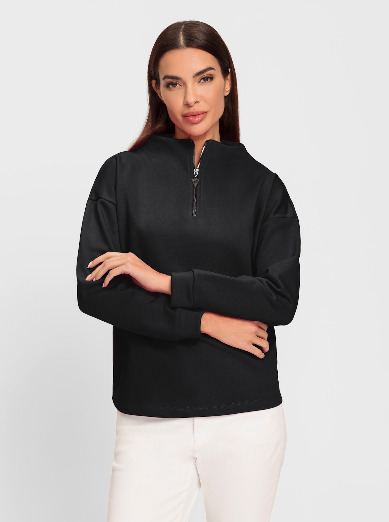 heine Shirt met lange mouwen - zwart