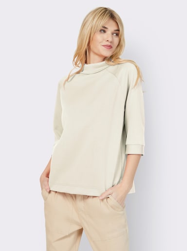 heine Sweatshirt mit Stehkragen - champagner