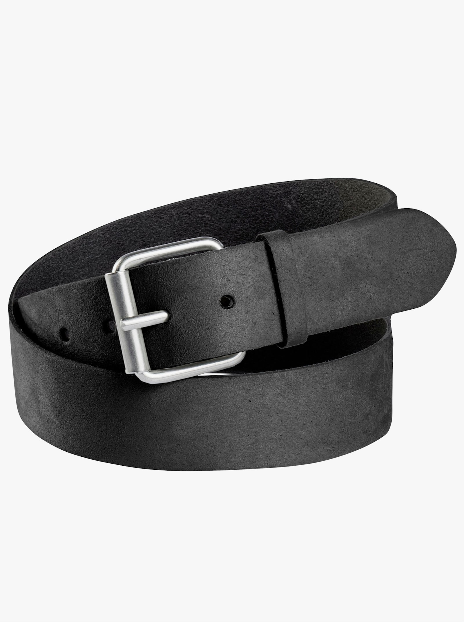 sheego Ledergürtel mit Einfachdornschließe - schwarz