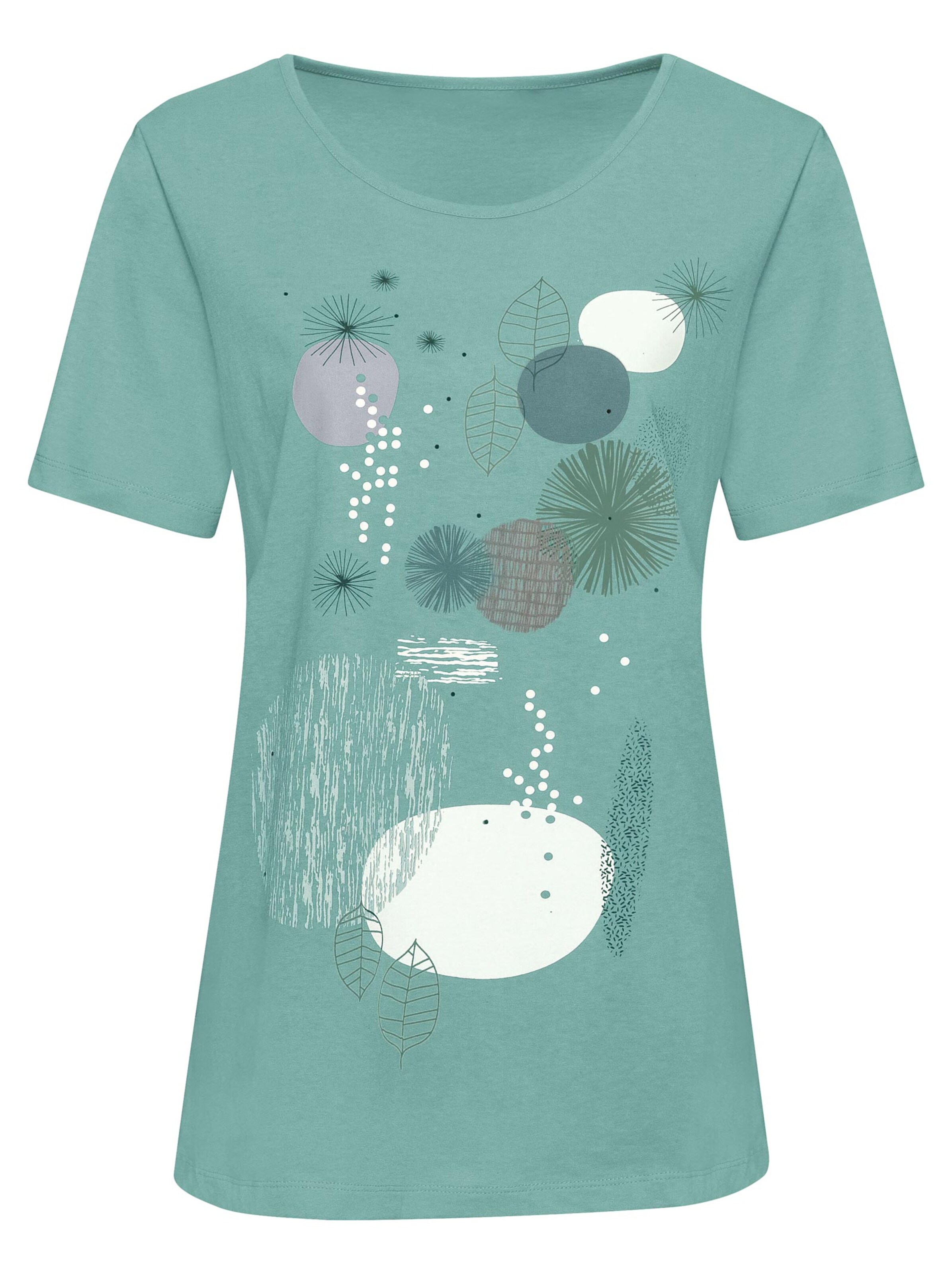 Shirt - jade-bedruckt