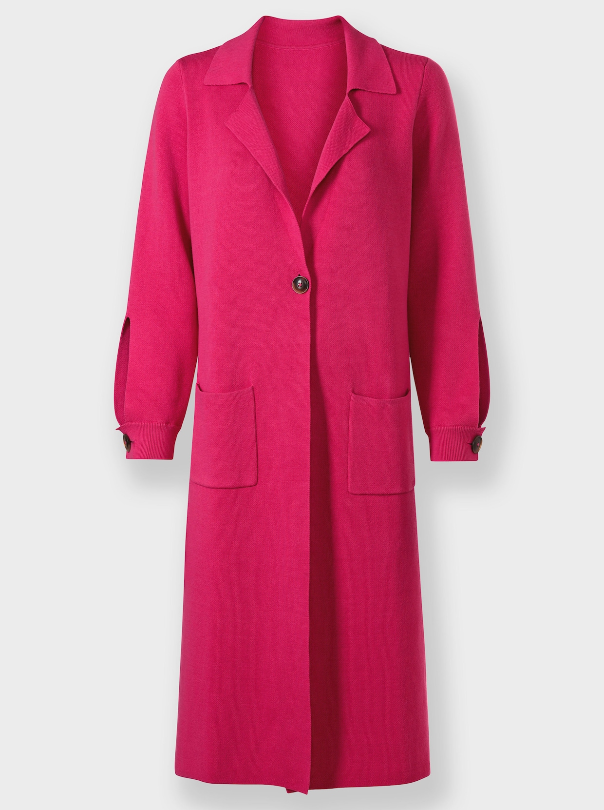 heine Manteau en tricot - fuchsia