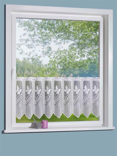 Okenný záves - biela