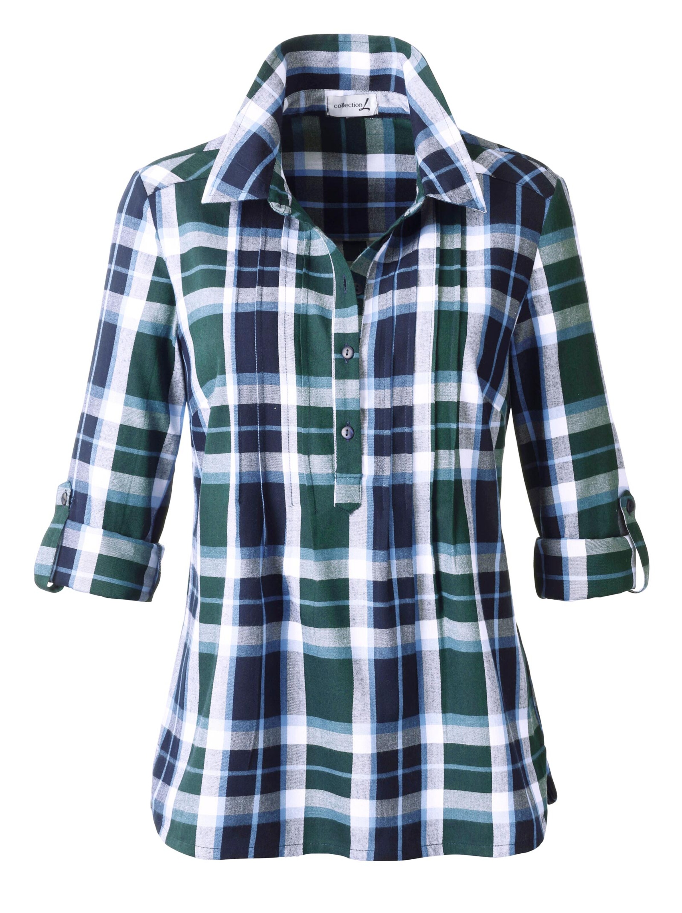 Karobluse - grün-kariert