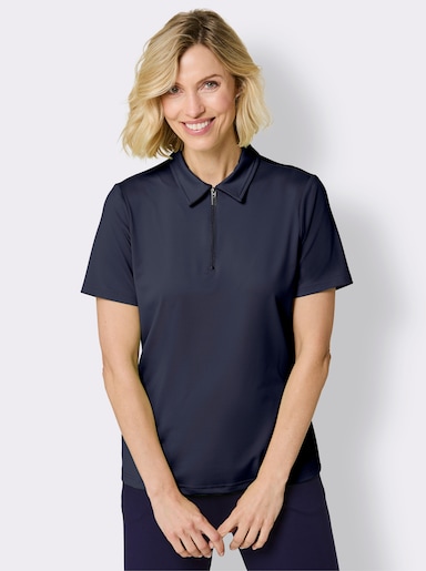 Funktionsshirt mit Reißverschluss - marine