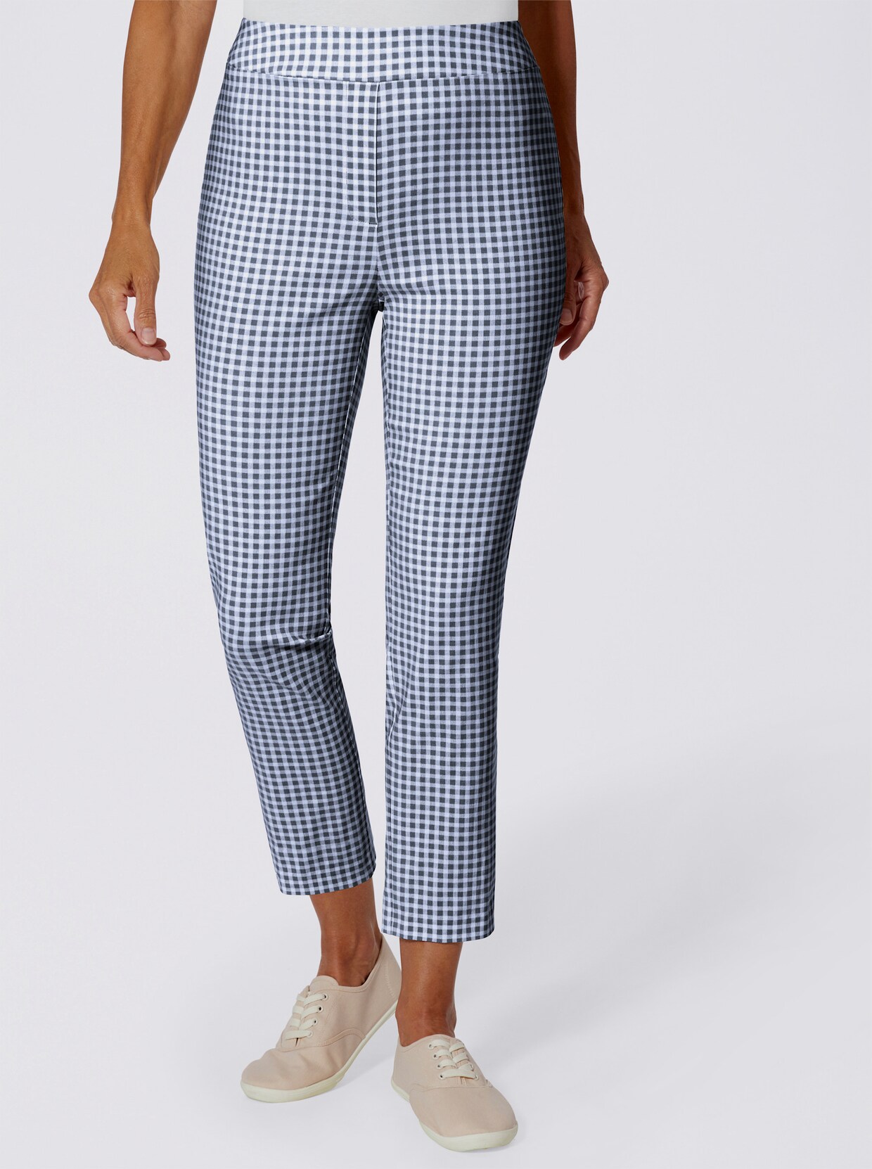 7/8-broek - marine geruit