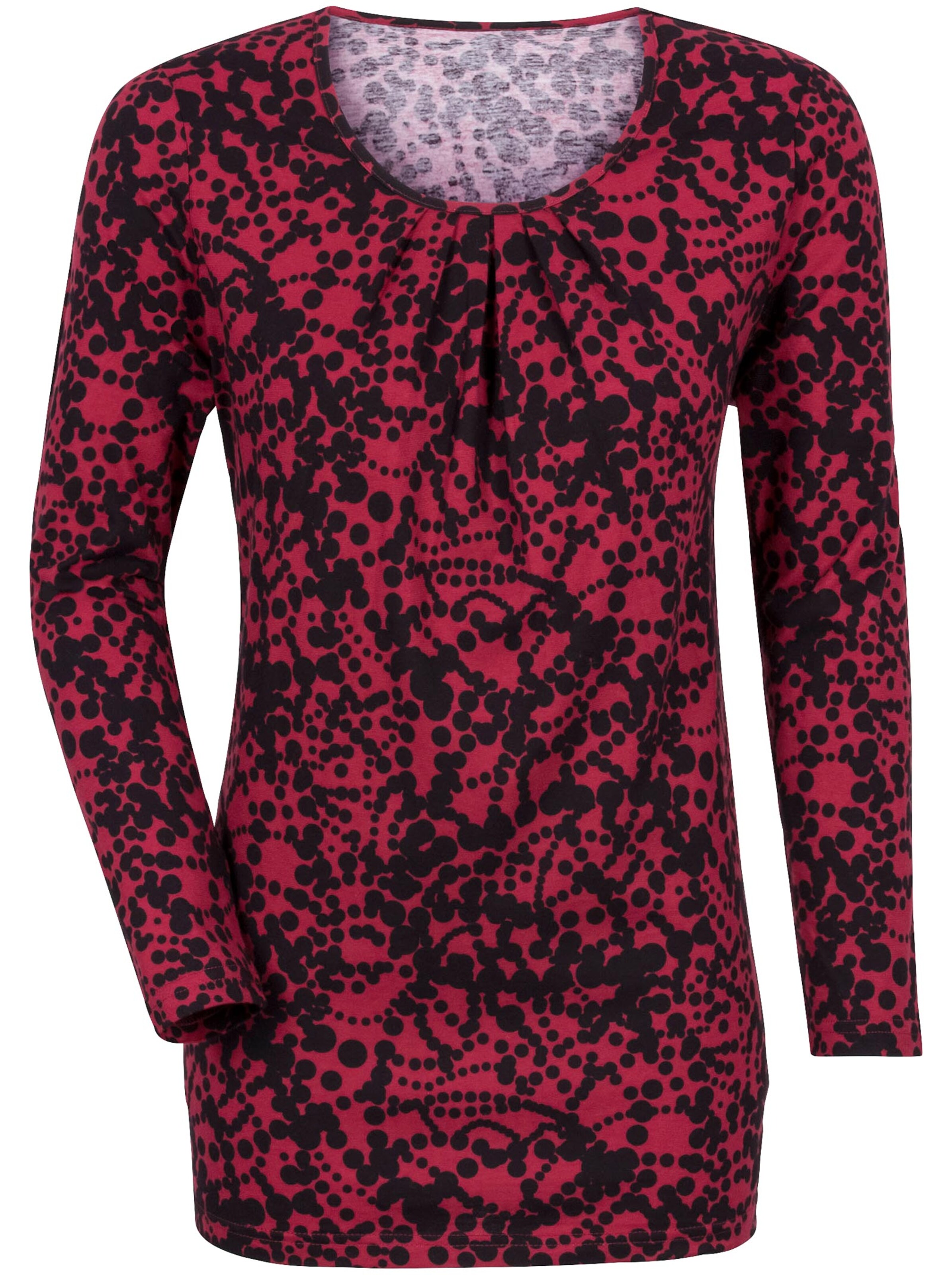 Longshirt - rot-schwarz