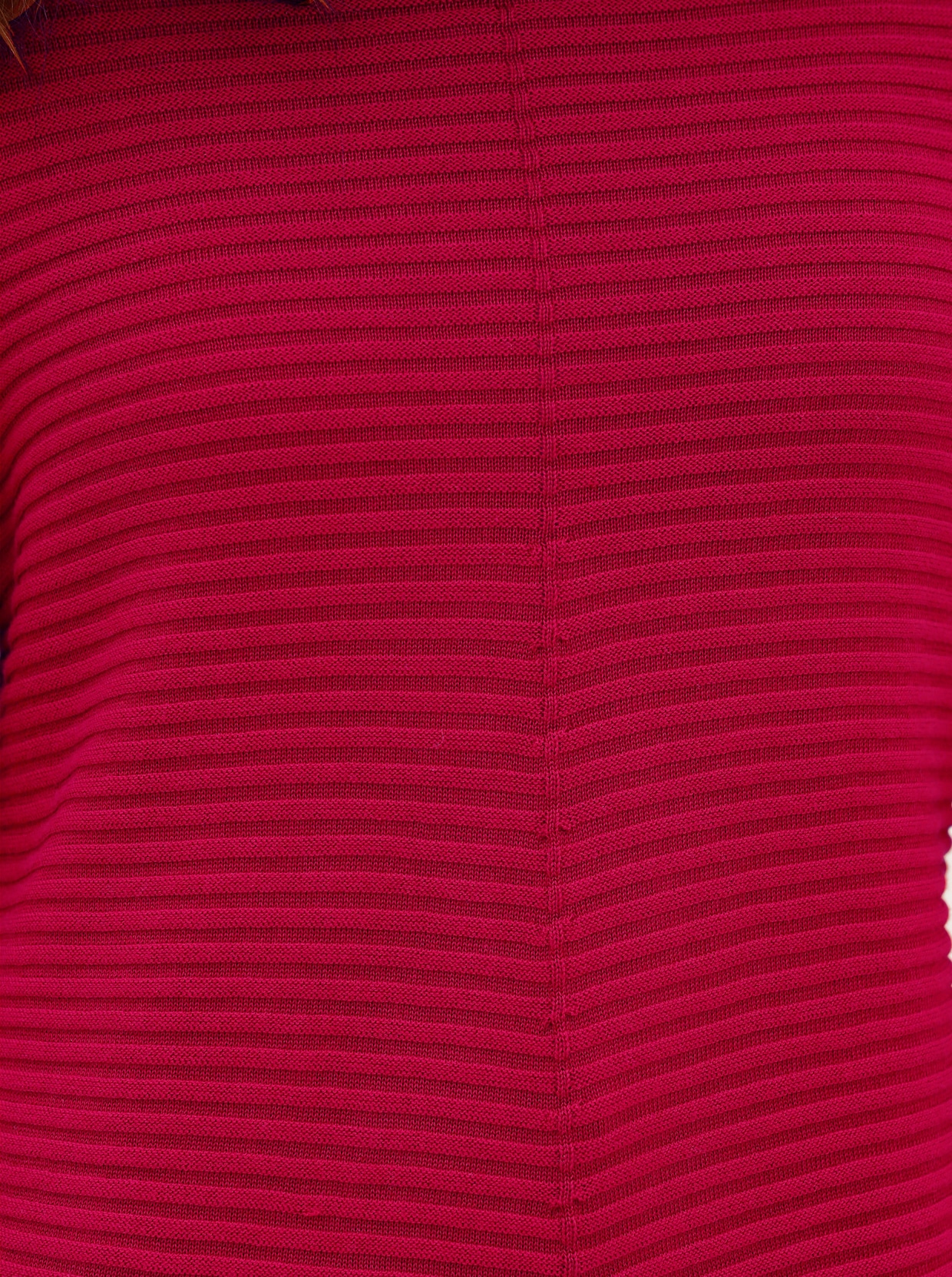 Pullover met ronde hals - rood