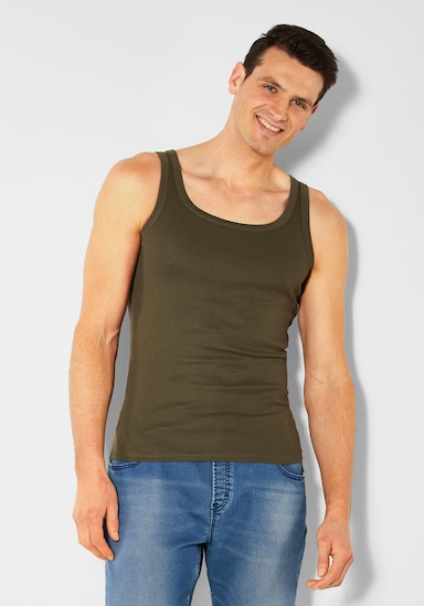 H.I.S Tanktop - khaki, schwarz