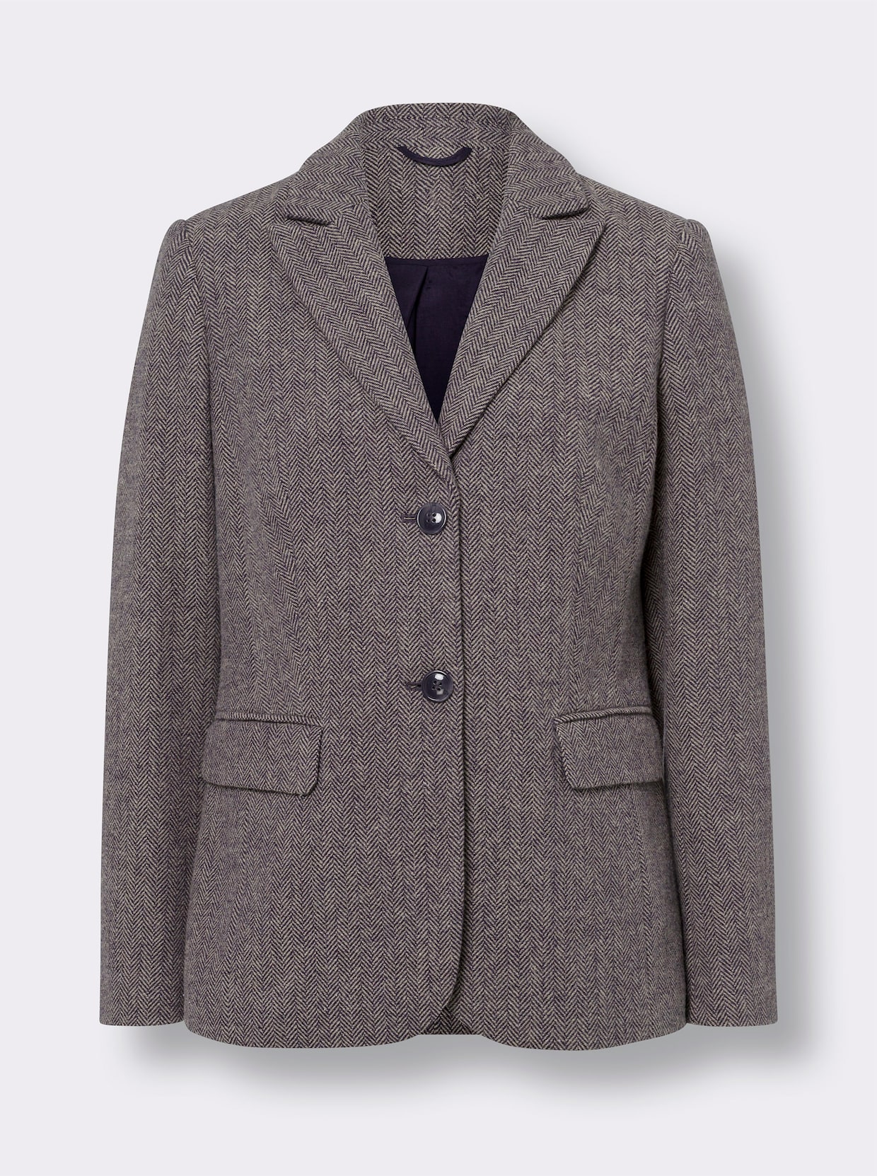 heine Blazer - marine/sesam gedessineerd